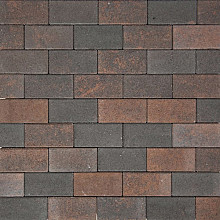 Halve betonklinkers Bruin-zwart 10,5x10,5x8 Stenen en klinkers