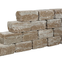Combiwall Splitton Sierra Nevada Getrommeld stapelbaar muurblokje in trapeziumvorm Stapelblokken