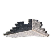 Ruine Combiwall Splitton compleet Mount Everest Ruine compleet met bouwplan Stapelblokken