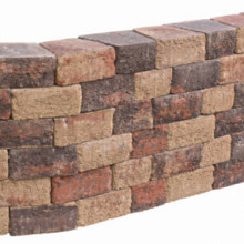 Pilestone ronde bloembak Gloria 17/23x21,5x10 Compleet met bouwplan Stapelblokken
