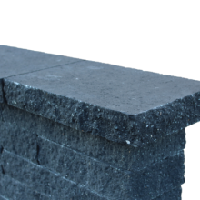Wallblock afdekplaat split Antraciet Afdekelementen