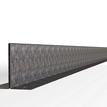 Kantopsluiting Double (flg) 300x10 cm VERZINKT Borderrand cortenstaal 