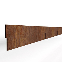 Kantopsluiting Double Corten 300x10 Borderrand cortenstaal 