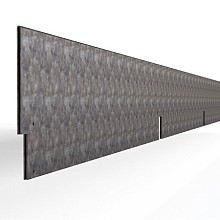 Kantopsluiting Double Verzinkt 300x16,5 Borderrand cortenstaal 