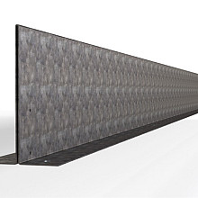 Kantopsluiting Double (flg) Verzinkt 300x16,5 Borderrand cortenstaal 