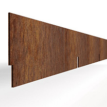 Kantopsluiting Double Corten 300x16,5 Borderrand cortenstaal 