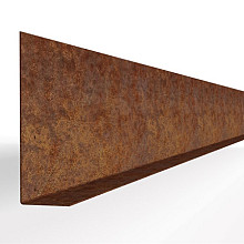 Kantopsluiting Stroke (flg) Corten 300x16,5 Borderrand cortenstaal 