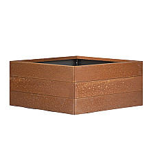 Plantenbak Modulair Corten 120x120x42 cm CORTEN Bloembakken