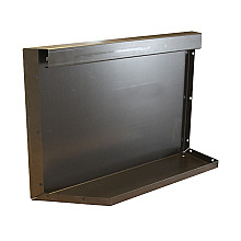 Bloembak Module Uitwendig hoekpaneel (B) R Corten 60x42 Bloembakken