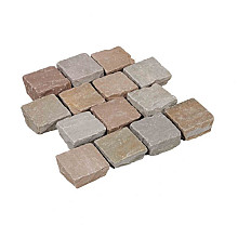 Kinderkoppen Kandla Multicolor 20x14x5/7 cm bekapt, 36 st. per m2 Natuursteen tegels 