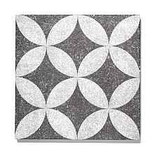 GeoProArte 60x60x4 Dark Grey Flower Beton tegels