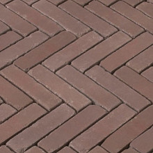 DF60 Westervoort Roodbruin 6,7x20,4x6 Getrommeld Gebakken klinkers