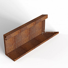 Plantenbak Module+ Inwendig hoekpaneel (C) 60x28 L CORTEN Bloembakken