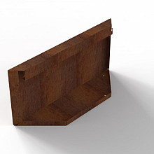 Bloembak Module+ Kopschot paneel (D) Corten 60x56 Bloembakken