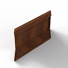 Bloembak Module+ Parallel paneel (E) R Corten 60x28 Bloembakken
