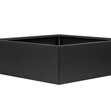 Bloembak vlak - Grafiet Zwart 90x90x60 Bloembakken