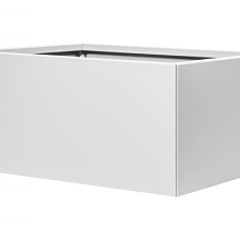 Bloembak vlak- Wit 60X90X40 Bloembakken