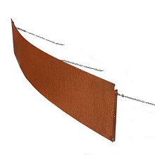 Borderpaneel flex 220x28 cm Corten Borderrand cortenstaal 