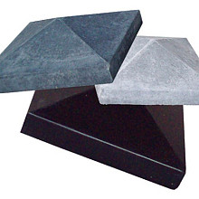 paalm. 35x35en24x35 zwart gecoat Afdekelementen