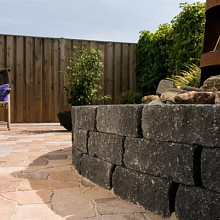 Wallblock Tumble 12x12x30 Antraciet Stapelblokken