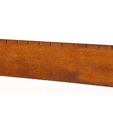 Kantopsluiting Single flex 300x10 cm Corten Borderrand cortenstaal 