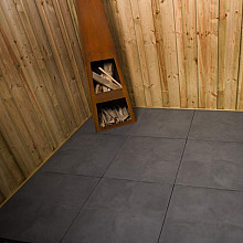 Axenta Premium Plata Silver/Noir 60x60x4 Beton tegels