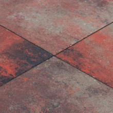 Metro Carre Nero Rosso Beton tegels