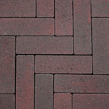 Strackstone+ Wijnrood-havanna 7x21x8 Beton klinkers
