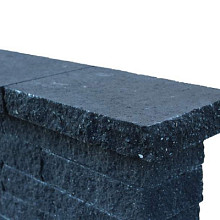 Wallblock afdekplaat split Antraciet Afdekelementen